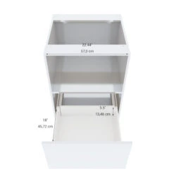 Eklipse Topaz 23.94-in X 34.75-in X 24.38-in Particleboard 1-Drawer Microwave Base Cabinet 7 Eklipse Topaz 23.94-in X 34.75-in X 24.38-in Particleboard 1-Drawer Microwave Base Cabinet -Alliedbas Shop 75396868c L