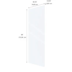 Eklipse Topaz 30.25-in X 84-in X 0.63-in Finishing Utility And Pantry Cabinet Panel