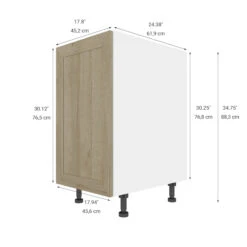 Eklipse Coral 17.94-in X 34.75-in X 24.38-in Particleboard 1-Door Kitchen Base Cabinet 8 Eklipse Coral 17.94-in X 34.75-in X 24.38-in Particleboard 1-Door Kitchen Base Cabinet -Alliedbas Shop 75396872b L