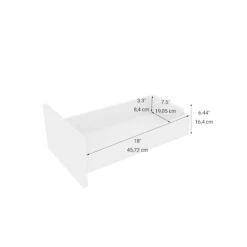 Eklipse Moonstone 3-Drawer Base Cabinet - 12-in W X 34.75-in H X 24.38-in D - White -Alliedbas Shop 75396884c L