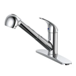 Project Source Pull-Out Kitchen Faucet - Single-Lever - Chrome Finish