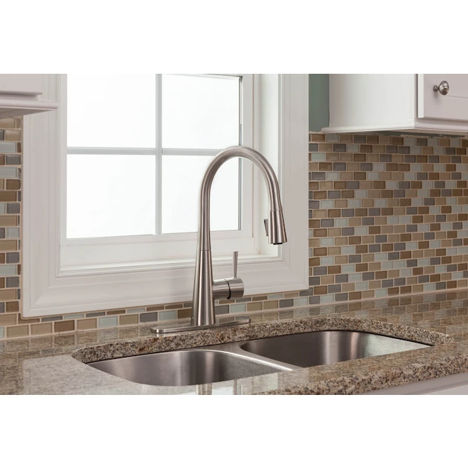 Allen + Roth Pull-Out Kitchen Faucet - Single-Lever - Brushed Nickel 5 Allen + Roth Pull-Out Kitchen Faucet - Single-Lever - Brushed Nickel - Image 5